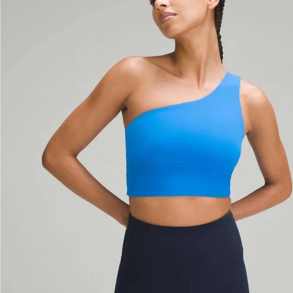NWT Lululemon Align Asymmetrical Bra Light Support C/d Cup Size 10 in Poolside